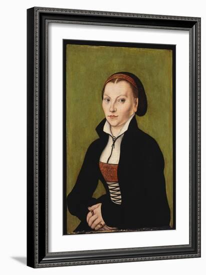 Portait of Katharina Von Bora-Lucas Cranach the Elder-Framed Giclee Print