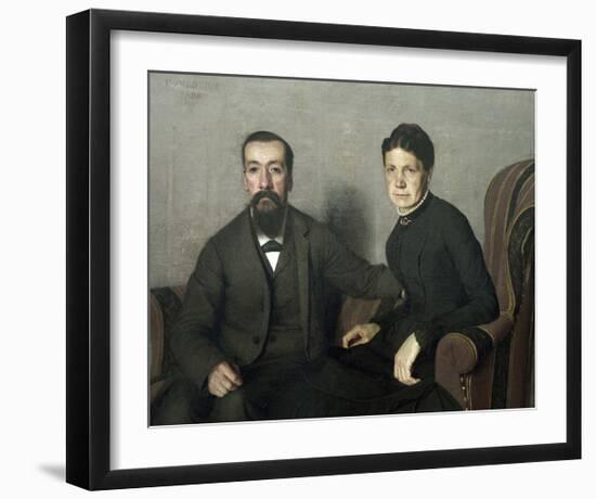 Portait of the Parents of the Artist-Félix Vallotton-Framed Giclee Print