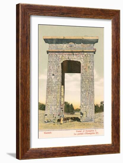 Portal of Euergetes, Karnak-null-Framed Art Print