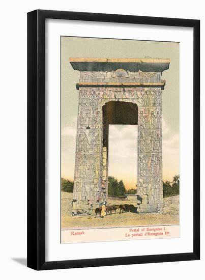 Portal of Euergetes, Karnak-null-Framed Art Print