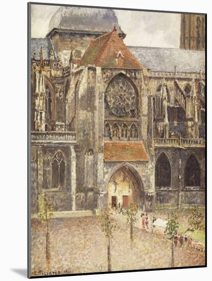 Portal of the Church of the Saint-Jaques in Dieppe; Portail de l'Eglise Saint-Jaques a Dieppe, 1901-Camille Pissarro-Mounted Giclee Print