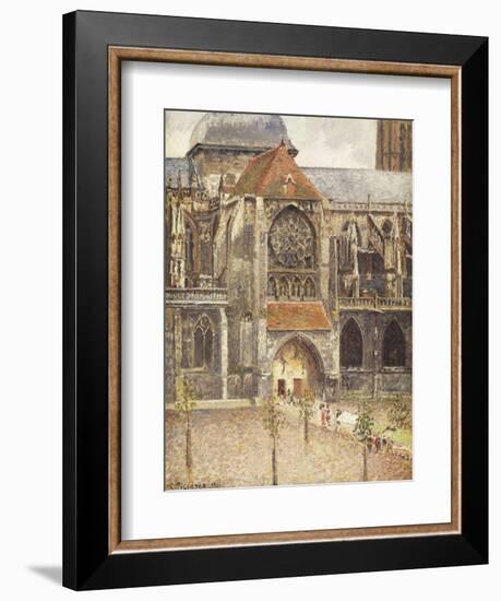 Portal of the Church of the Saint-Jaques in Dieppe; Portail de l'Eglise Saint-Jaques a Dieppe, 1901-Camille Pissarro-Framed Giclee Print