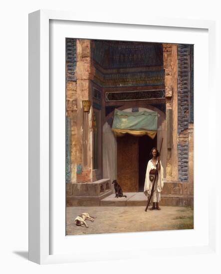 Portal of the Green Mosque (Oil on Canvas)-Jean Leon Gerome-Framed Giclee Print