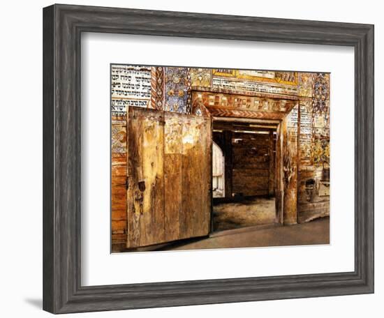 Portal of the Rabbis-Isidor Kaufmann-Framed Art Print