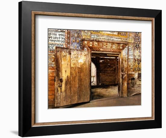 Portal of the Rabbis-Isidor Kaufmann-Framed Art Print