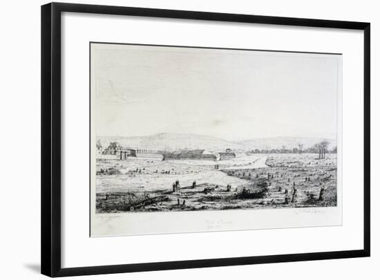 Porte D'Auteuil, Siege of Paris, 1870-1871-Paul Roux-Framed Giclee Print
