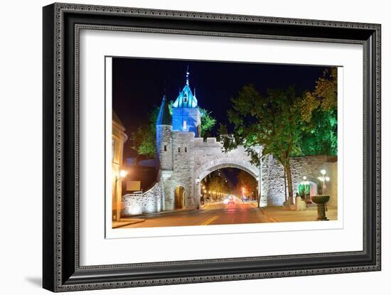 Porte Dauphine Gate QuebecCity-null-Framed Art Print