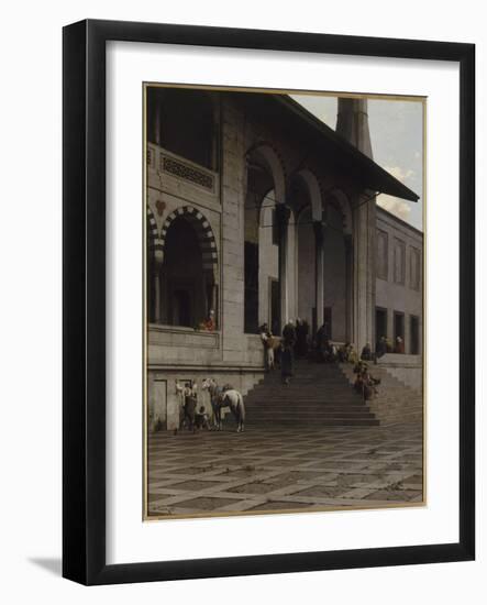 Porte de la Mosquée de Yéni-Djami à Constantinople-Alberto Pasini-Framed Giclee Print