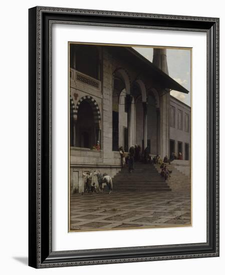 Porte de la Mosquée de Yéni-Djami à Constantinople-Alberto Pasini-Framed Giclee Print