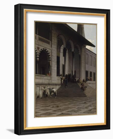 Porte de la Mosquée de Yéni-Djami à Constantinople-Alberto Pasini-Framed Giclee Print