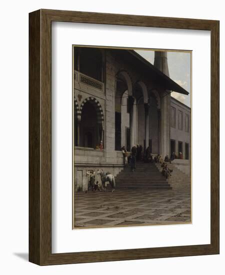 Porte de la Mosquée de Yéni-Djami à Constantinople-Alberto Pasini-Framed Giclee Print