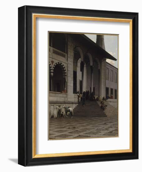 Porte de la Mosquée de Yéni-Djami à Constantinople-Alberto Pasini-Framed Giclee Print