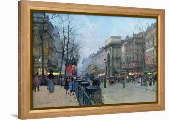 Porte Saint-Martin-Eugene Galien-Laloue-Framed Premier Image Canvas