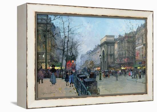 Porte Saint-Martin-Eugene Galien-Laloue-Framed Premier Image Canvas