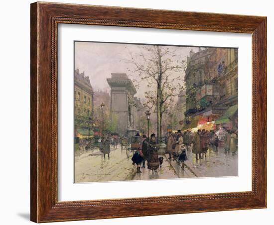 Porte St. Denis, Paris-Eugene Galien-Laloue-Framed Giclee Print