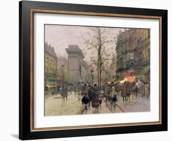 Porte St. Denis, Paris-Eugene Galien-Laloue-Framed Giclee Print