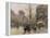 Porte St. Denis, Paris-Eugene Galien-Laloue-Framed Premier Image Canvas