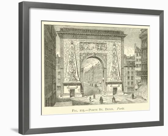 Porte St Denis, Paris-null-Framed Giclee Print