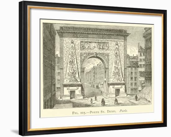 Porte St Denis, Paris-null-Framed Giclee Print