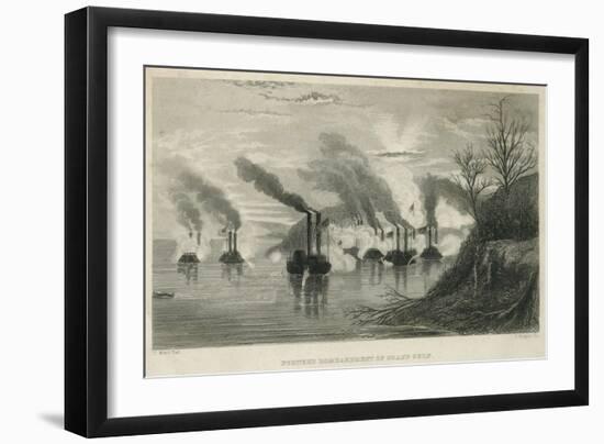 Porter's Bombardment of Grand Gulf, C.1863-Thomas Nast-Framed Giclee Print