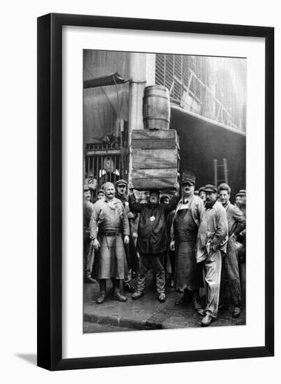 Porters at the Central Market, Paris, 1931-Ernest Flammarion-Framed Giclee Print