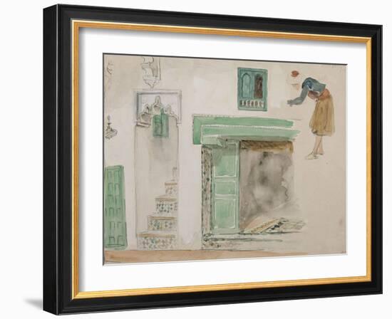 Portes et baies d'une maison mauresque; 1832-Eugene Delacroix-Framed Giclee Print