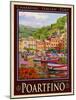 Portfino Italian Riviera 1-Anna Siena-Mounted Giclee Print