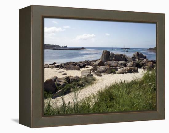 Porth Cress, St. Mary's, Isles of Scilly, United Kingdom, Europe-David Lomax-Framed Premier Image Canvas