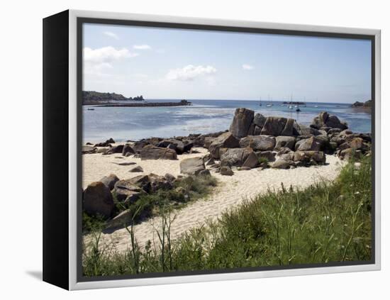 Porth Cress, St. Mary's, Isles of Scilly, United Kingdom, Europe-David Lomax-Framed Premier Image Canvas