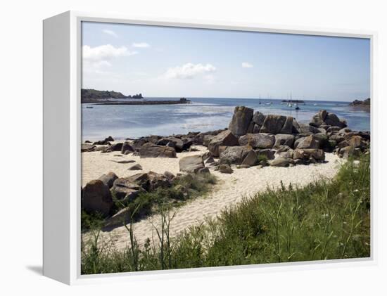 Porth Cress, St. Mary's, Isles of Scilly, United Kingdom, Europe-David Lomax-Framed Premier Image Canvas