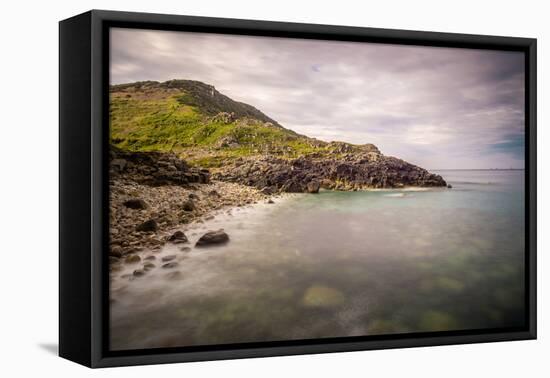 Porth Nanven, a rocky cove near Land's End, England-Andrew Michael-Framed Premier Image Canvas