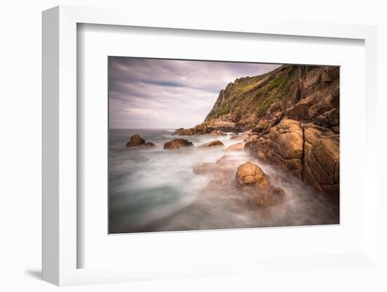 Porth Nanven, a rocky cove near Land's End, England-Andrew Michael-Framed Photographic Print