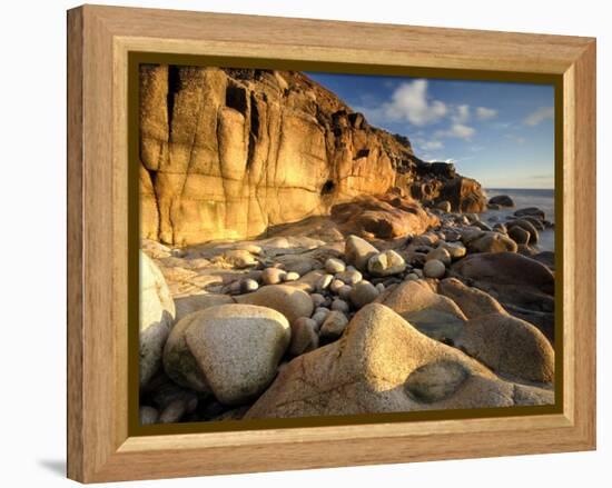 Porth Nanven, Nr St Just, Cornwall, UK-Ross Hoddinott-Framed Premier Image Canvas