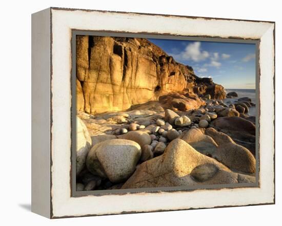 Porth Nanven, Nr St Just, Cornwall, UK-Ross Hoddinott-Framed Premier Image Canvas