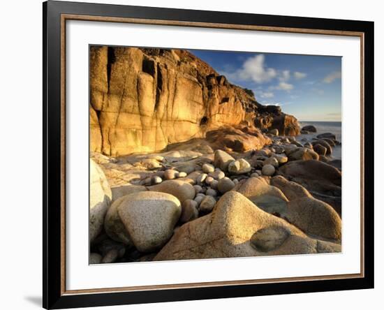 Porth Nanven, Nr St Just, Cornwall, UK-Ross Hoddinott-Framed Photographic Print