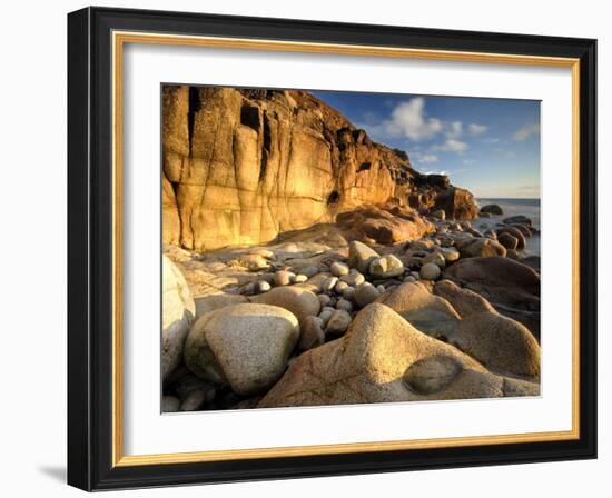 Porth Nanven, Nr St Just, Cornwall, UK-Ross Hoddinott-Framed Photographic Print