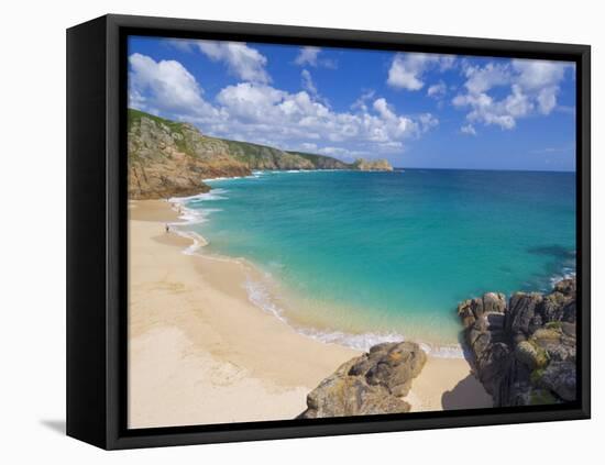 Porthcurno Beach, Cornwall, England, United Kingdom, Europe-Neale Clark-Framed Premier Image Canvas