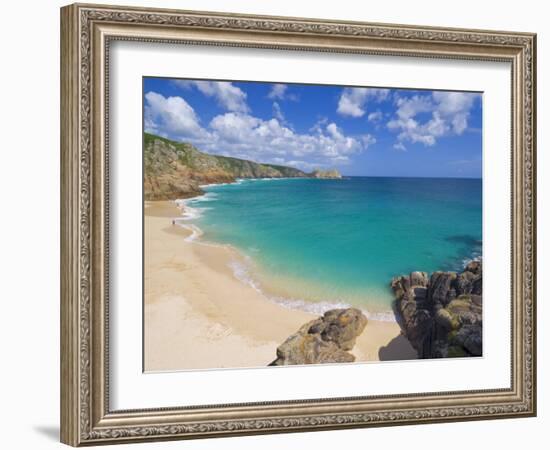 Porthcurno Beach, Cornwall, England, United Kingdom, Europe-Neale Clark-Framed Photographic Print