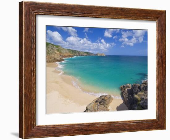 Porthcurno Beach, Cornwall, England, United Kingdom, Europe-Neale Clark-Framed Photographic Print