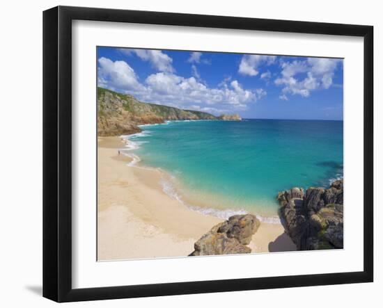 Porthcurno Beach, Cornwall, England, United Kingdom, Europe-Neale Clark-Framed Photographic Print