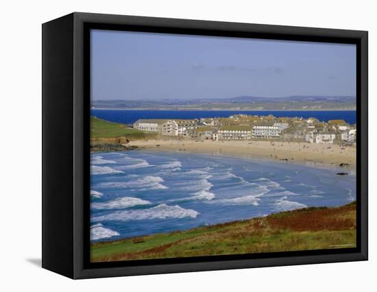 Porthmeor Beach, St. Ives, Cornwall, England, UK-Ken Gillham-Framed Premier Image Canvas