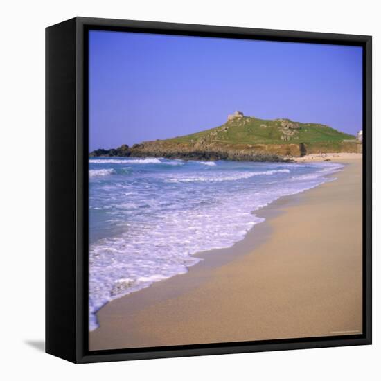 Porthmeor Beach, St. Ives, Cornwall, England, UK-Roy Rainford-Framed Premier Image Canvas