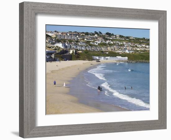 Porthmeor Beach, St. Ives, Cornwall, England, United Kingdom, Europe-Jeremy Lightfoot-Framed Photographic Print