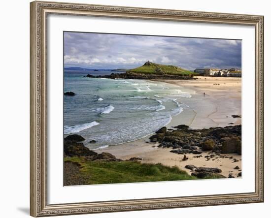 Porthmeor Beach, St. Ives, Cornwall, England, United Kingdom, Europe-Roy Rainford-Framed Photographic Print