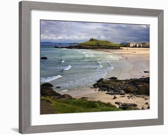 Porthmeor Beach, St. Ives, Cornwall, England, United Kingdom, Europe-Roy Rainford-Framed Photographic Print