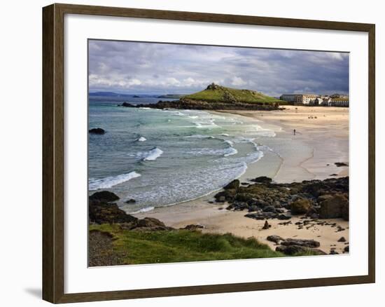 Porthmeor Beach, St. Ives, Cornwall, England, United Kingdom, Europe-Roy Rainford-Framed Photographic Print