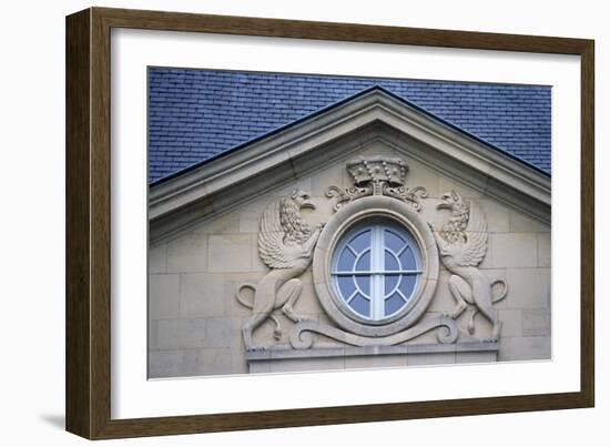 Porthole with Rampant Lions, Louvois Castle-null-Framed Giclee Print