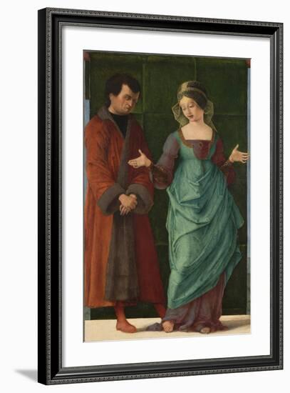 Portia and Brutus-Ercole de' Roberti-Framed Giclee Print