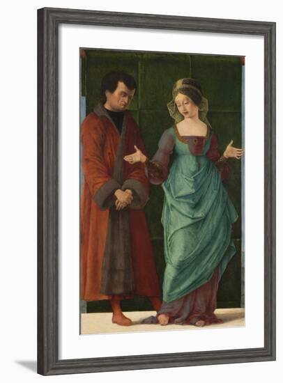 Portia and Brutus-Ercole de' Roberti-Framed Giclee Print