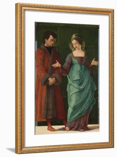 Portia and Brutus-Ercole de' Roberti-Framed Giclee Print